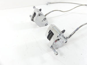 1997 Harley Dyna FXDS Super Glide Conv Front Chrome Brake Caliper Set 44023-83C | Mototech271