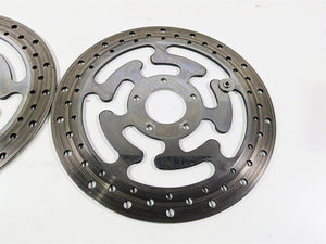 2016 Harley Touring FLHR Road King  Front Brake Disc Rotor Set 41808-08