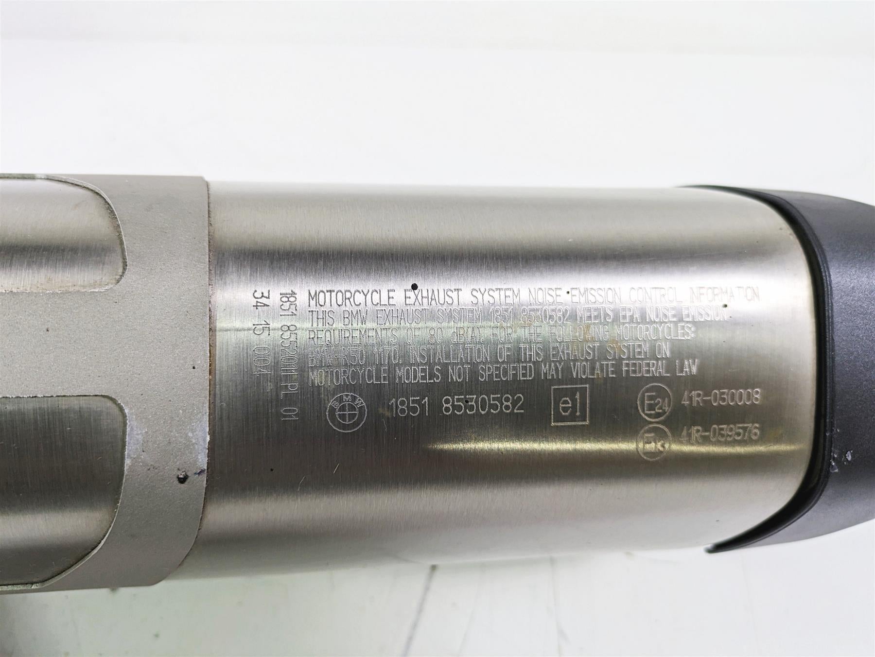 2016 BMW R1200GS GSW K50 Oem Stock Exhaust Pipe Muffler Silencer 18518525082 {{ shop.shopifyCountryName }} - Mototech271