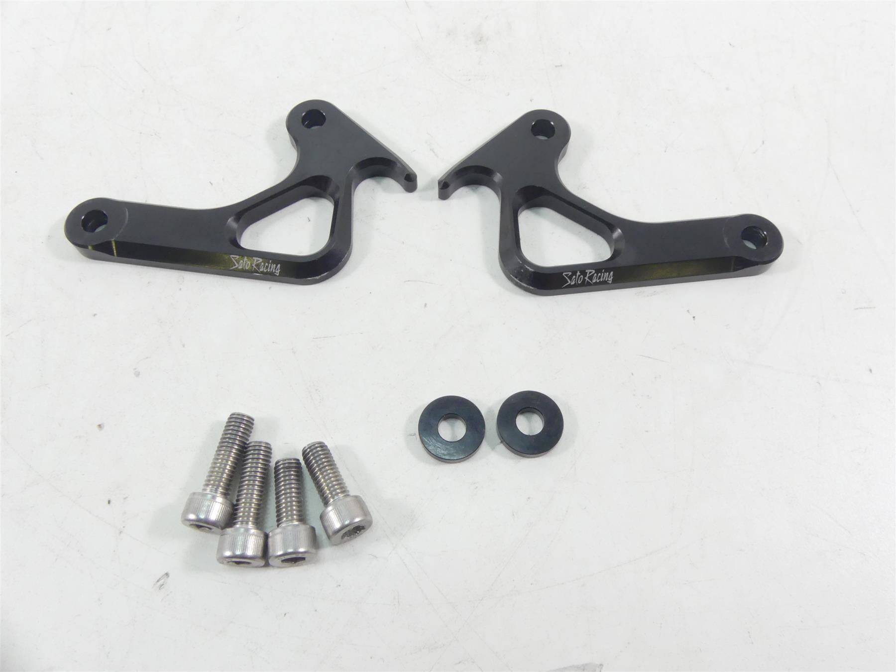2018 Triumph Street Triple 765RS Sato Racing Race Strap Hook Set T-67513HOOK-BK {{ shop.shopifyCountryName }} - Mototech271