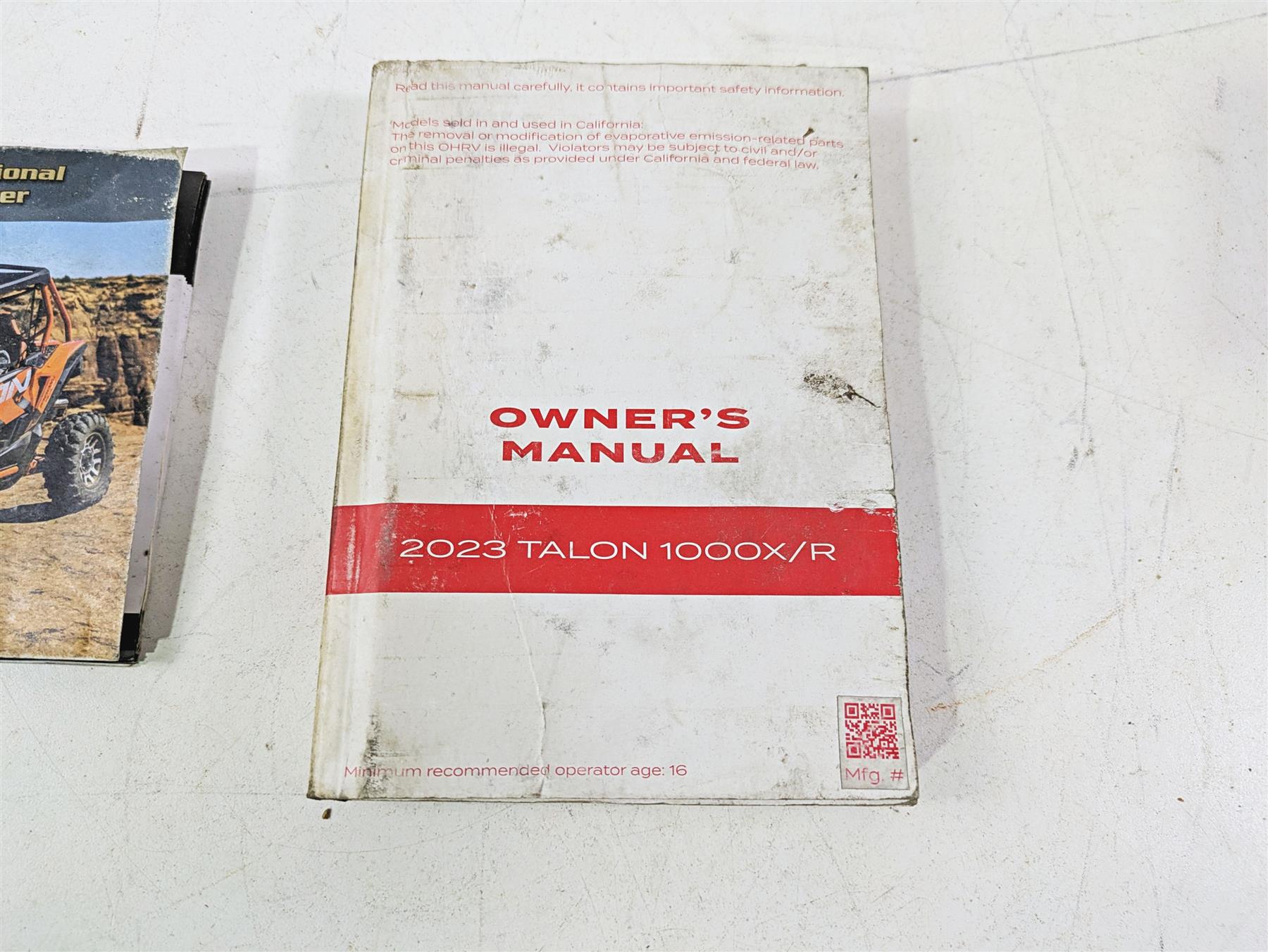 2023 Honda Talon SXS1000 S2R Owners Manual Booklet & Tips Guide 00X31-HL6-6410 {{ shop.shopifyCountryName }} - Mototech271