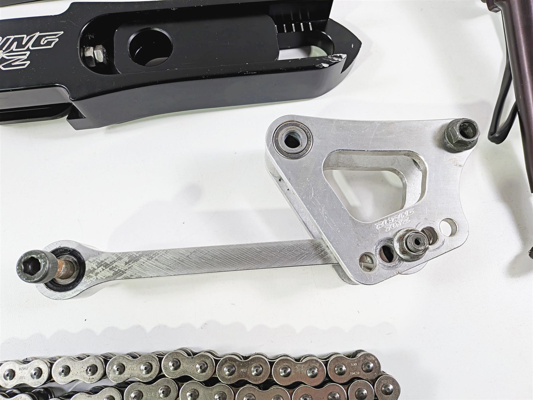 2008 Yamaha YZF R1 RN19 Roaring Toyz Swingarm Extension Set Chain Kickstand {{ shop.shopifyCountryName }} - Mototech271