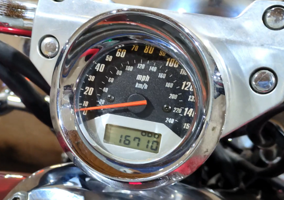 2003 Honda V-Twin VTX1800 C Gauges Speedometer Instrument - 16k 37200-MCH-673