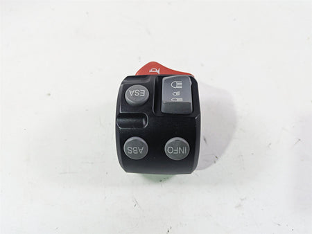 2010 BMW R1200GS K25 Left Hand Control Switch ABS ESA 61317704625 {{ shop.shopifyCountryName }} - Mototech271