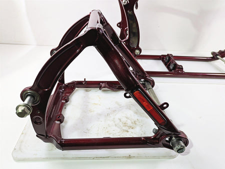 2008 Harley FXCWC Softail Rocker Frame Chassis + Swingarm Red Pearl With Salvage Texas Title 47167-08COZ {{ shop.shopifyCountryName }} - Mototech271
