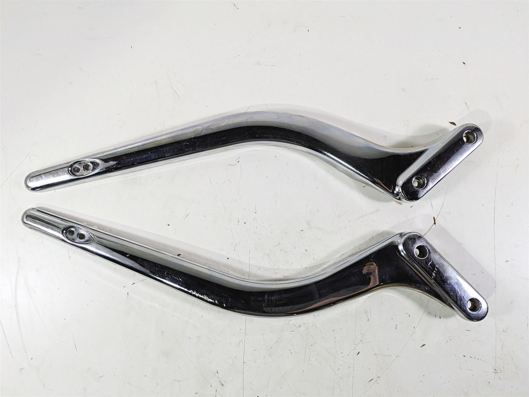 2003 Harley Softail FXSTDI Deuce 100th Rear Chrome Braces Struts Covers 60028-00 {{ shop.shopifyCountryName }} - Mototech271
