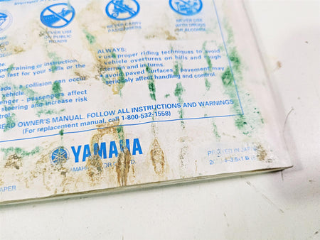 2001 Yamaha Banshee YFZ350 Owners Manual & Tips Book 5FK-28199-13 {{ shop.shopifyCountryName }} - Mototech271