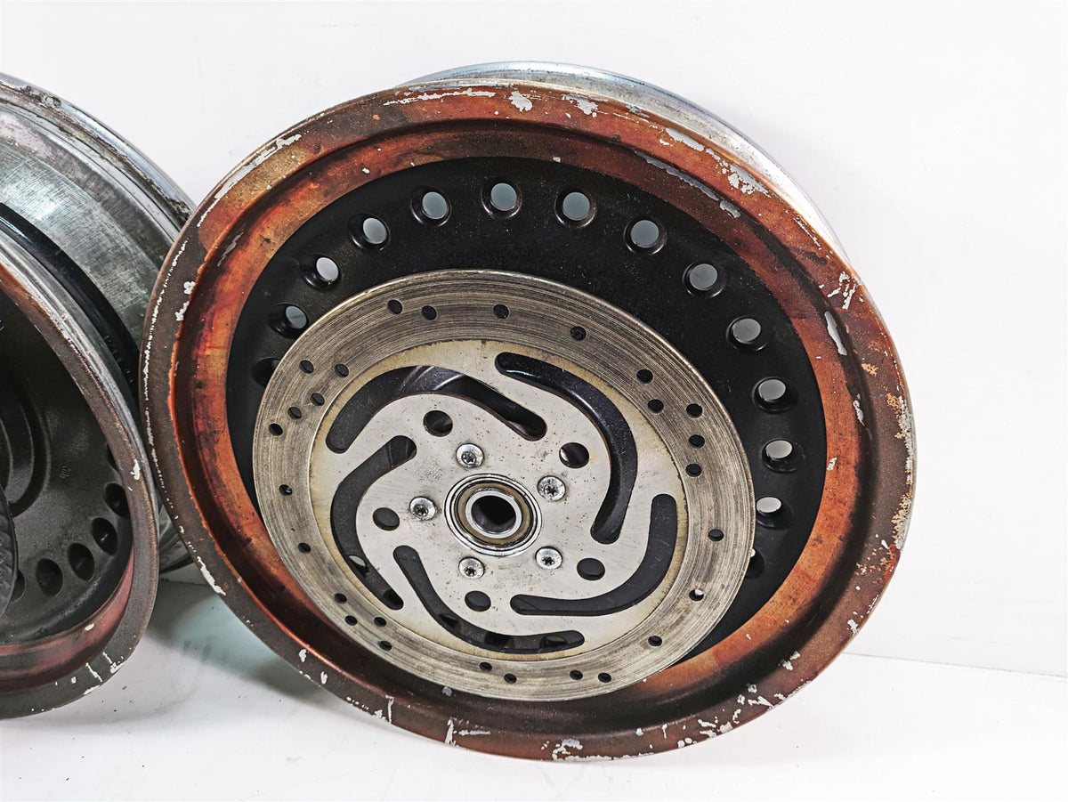 2013 Harley Softail FLSTFB Fat Boy Lo 17x6 17x3.5 Front Rear Wheel Set 43300171 {{ shop.shopifyCountryName }} - Mototech271