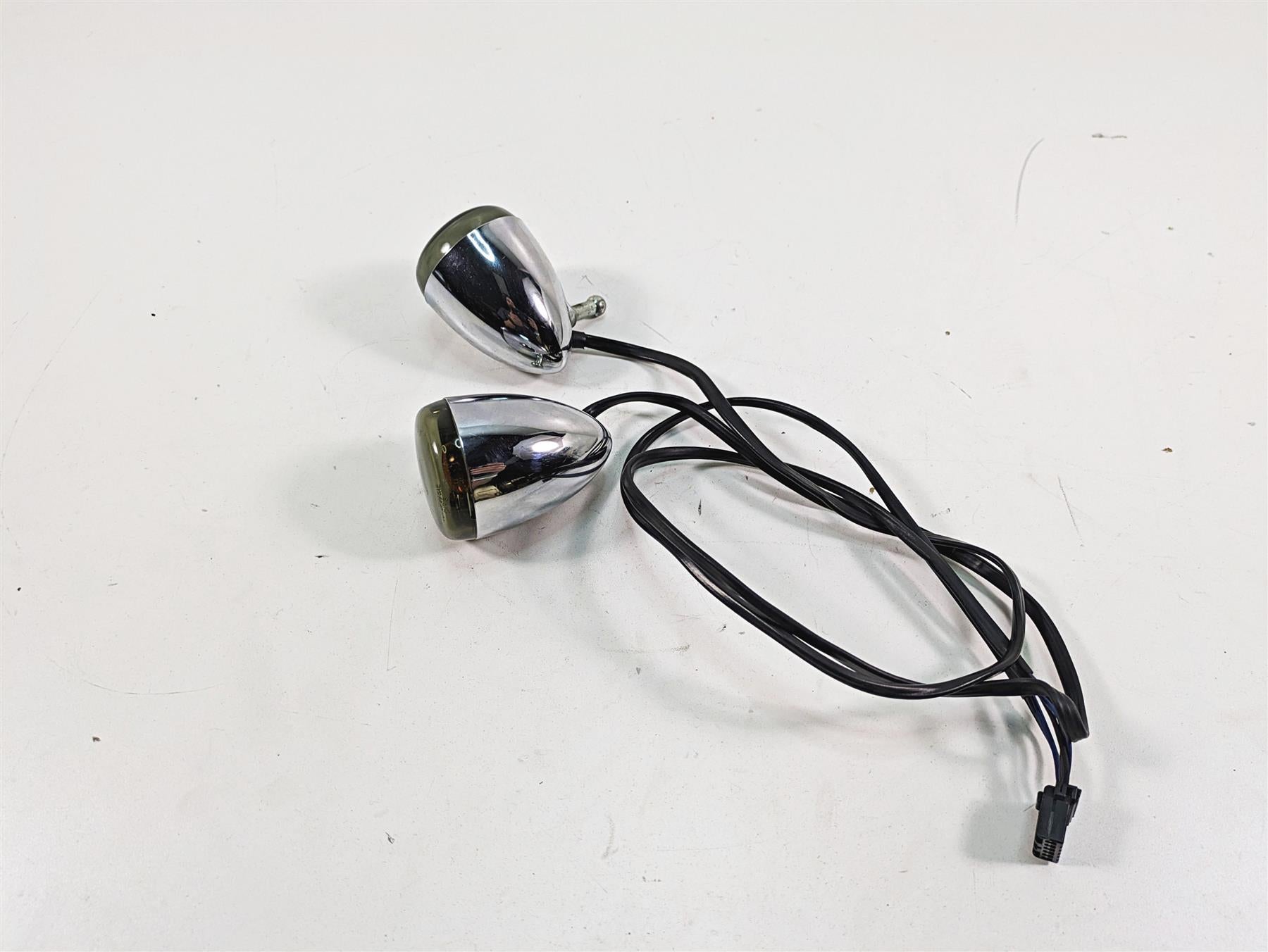 2006 Harley Sportster XL1200 Front Smoked Turn Signal Blinker Set 68972-00 {{ shop.shopifyCountryName }} - Mototech271