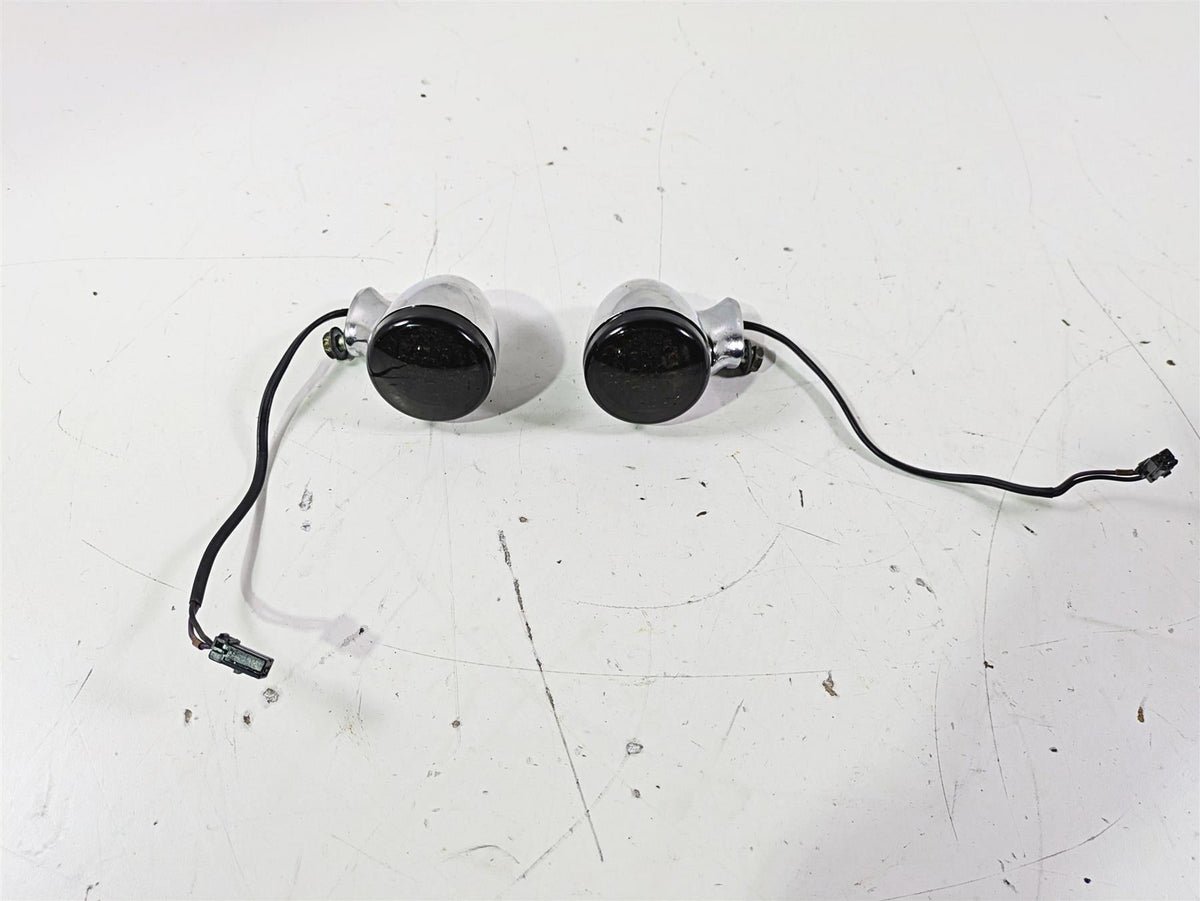 2007 Harley FXDWG Dyna Wide Glide Rear Smoked Led Blinkers Turn Signals 68977-00 {{ shop.shopifyCountryName }} - Mototech271