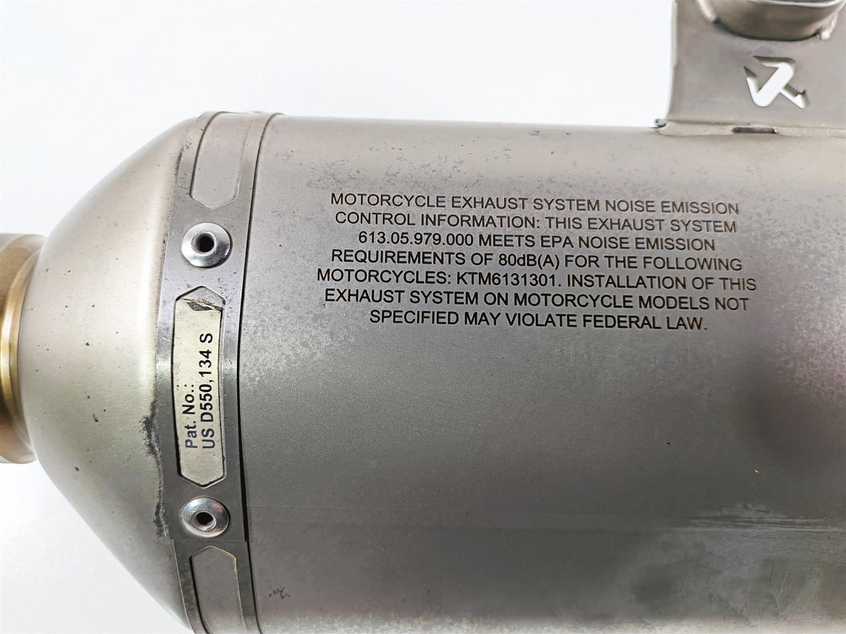 2015 KTM 1290 R Super Duke Akrapovic Slip On Exhaust Muffler Pipe 61305979100-Mototech271