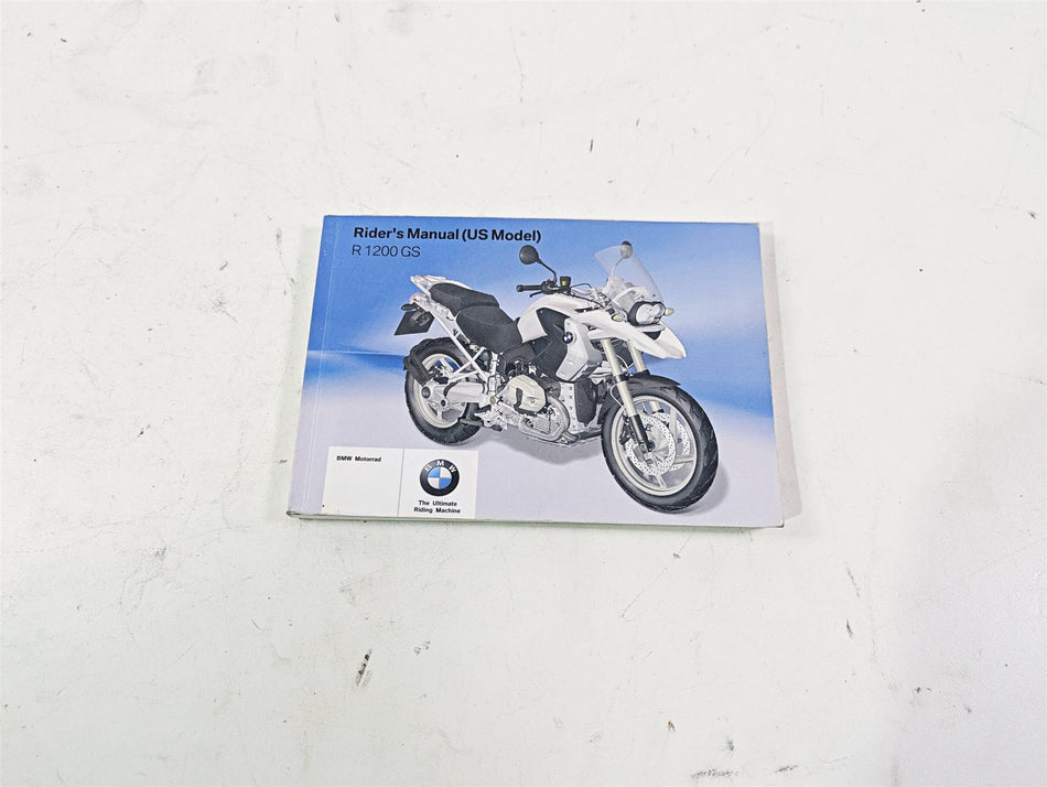 2010 BMW R1200GS K25 Owners Manual Booklet 01418520397 {{ shop.shopifyCountryName }} - Mototech271