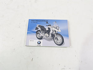 2010 BMW R1200GS K25 Owners Manual Booklet 01418520397