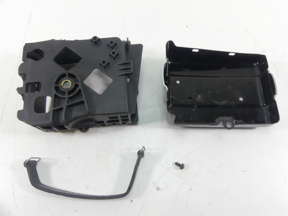 2013 Harley FXDWG Dyna Wide Glide Right Battery Tray & Chrome Cover 66366-06 {{ shop.shopifyCountryName }} - Mototech271
