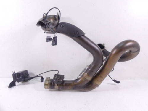 2015 Ducati Diavel Dark OEM Exhaust Header Manifold Pipe & Servo Set 57211562B | Mototech271