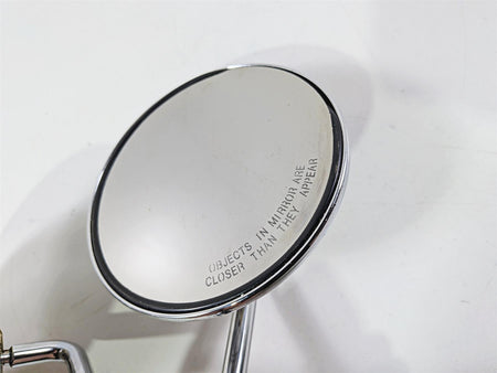 2005 Harley Softail FLSTFSE CVO Fat Boy Round Chrome Flame Mirrors Set-Mototech271