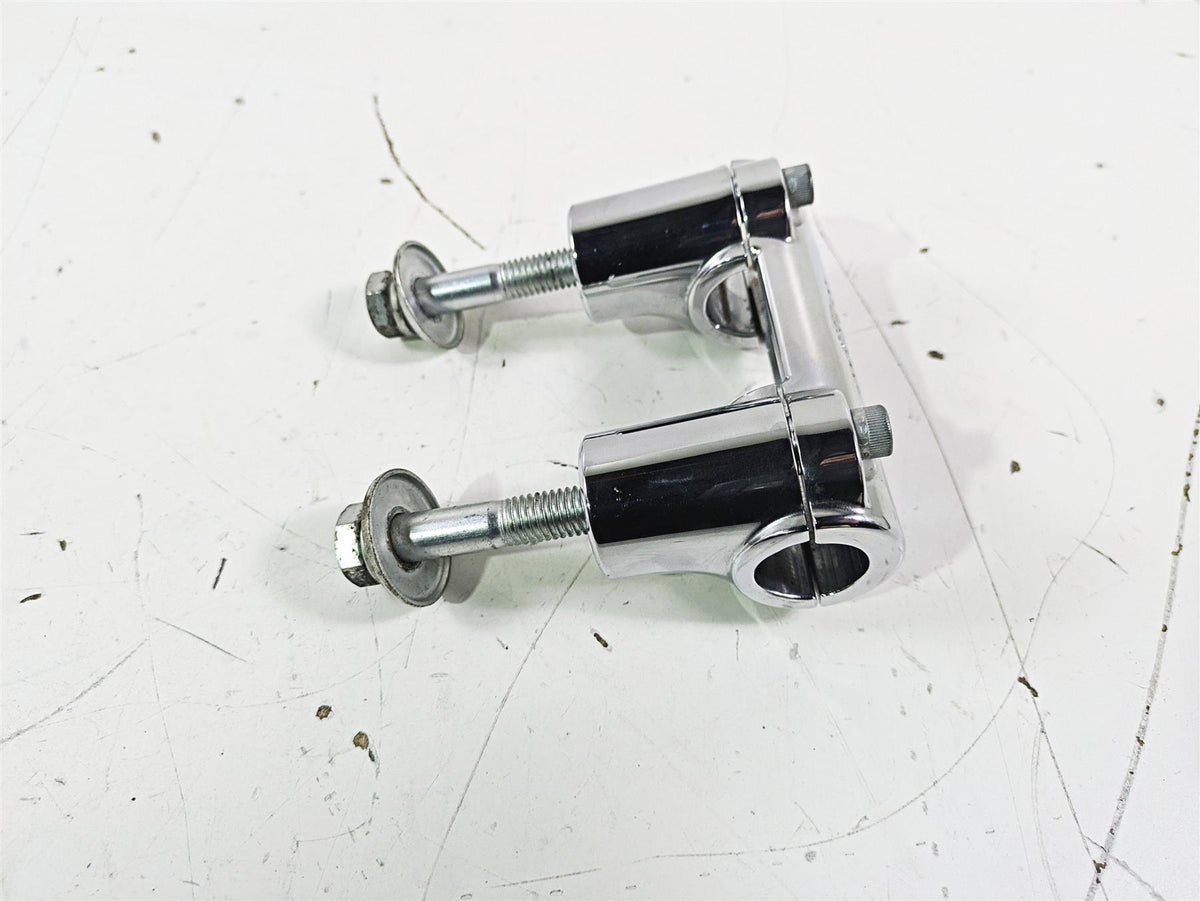 2016 Harley FLSTC Softail Heritage Handlebar Chrome Riser Set 55984-07 {{ shop.shopifyCountryName }} - Mototech271