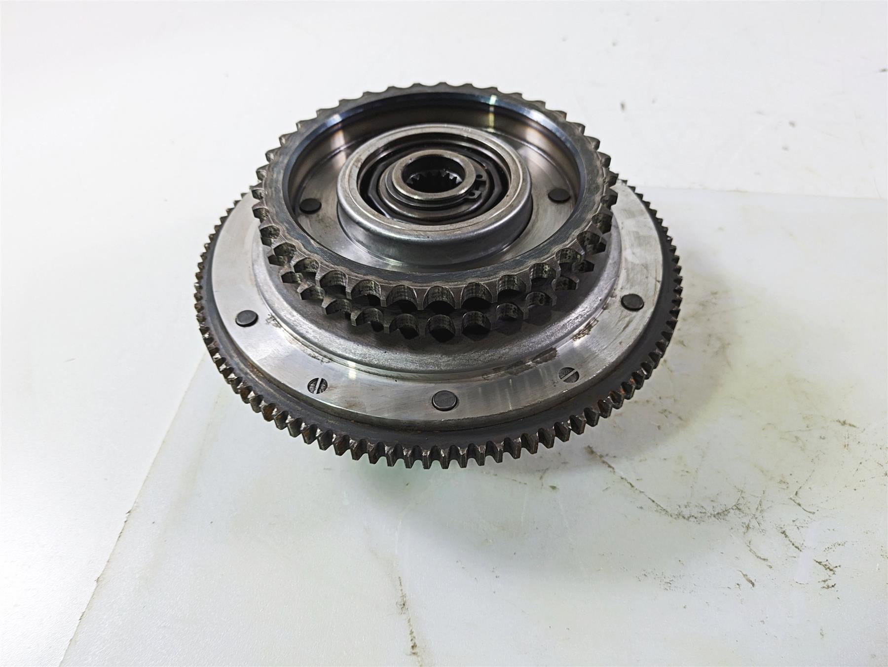 2003 Harley Dyna FXDL Low Rider 100TH Primary Drive Clutch Basket Set 37802-98B {{ shop.shopifyCountryName }} - Mototech271