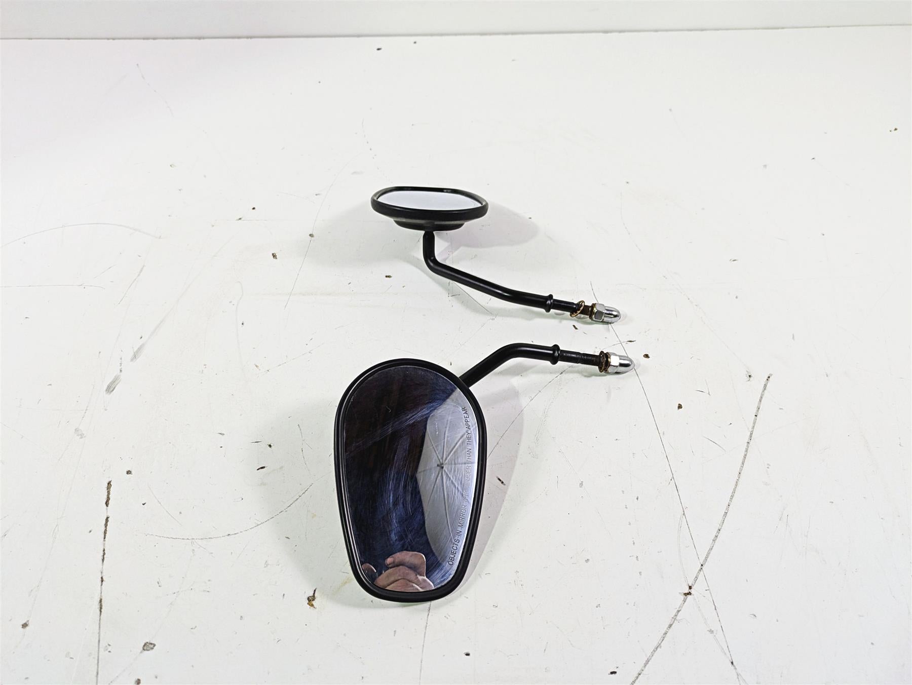 2005 Harley Softail FLSTSCI Heritage Springer Black Rear View Mirrors 91845-03B {{ shop.shopifyCountryName }} - Mototech271