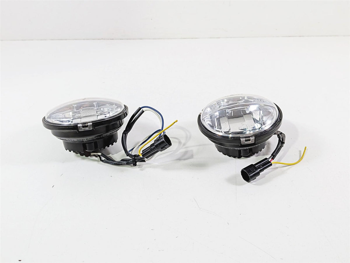 2015 Indian Chieftain Front Fog Spot Passing Light Lamp + Knob Set -Read 2412962-Mototech271