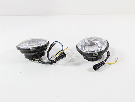 2015 Indian Chieftain Front Fog Spot Passing Light Lamp + Knob Set -Read 2412962-Mototech271