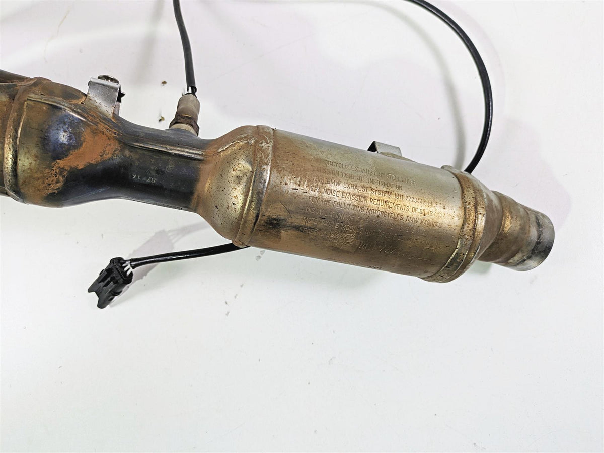2014 BMW K1600 GTL K48 Left Exhaust Header Manifold + Heat Shield 18518546714 {{ shop.shopifyCountryName }} - Mototech271