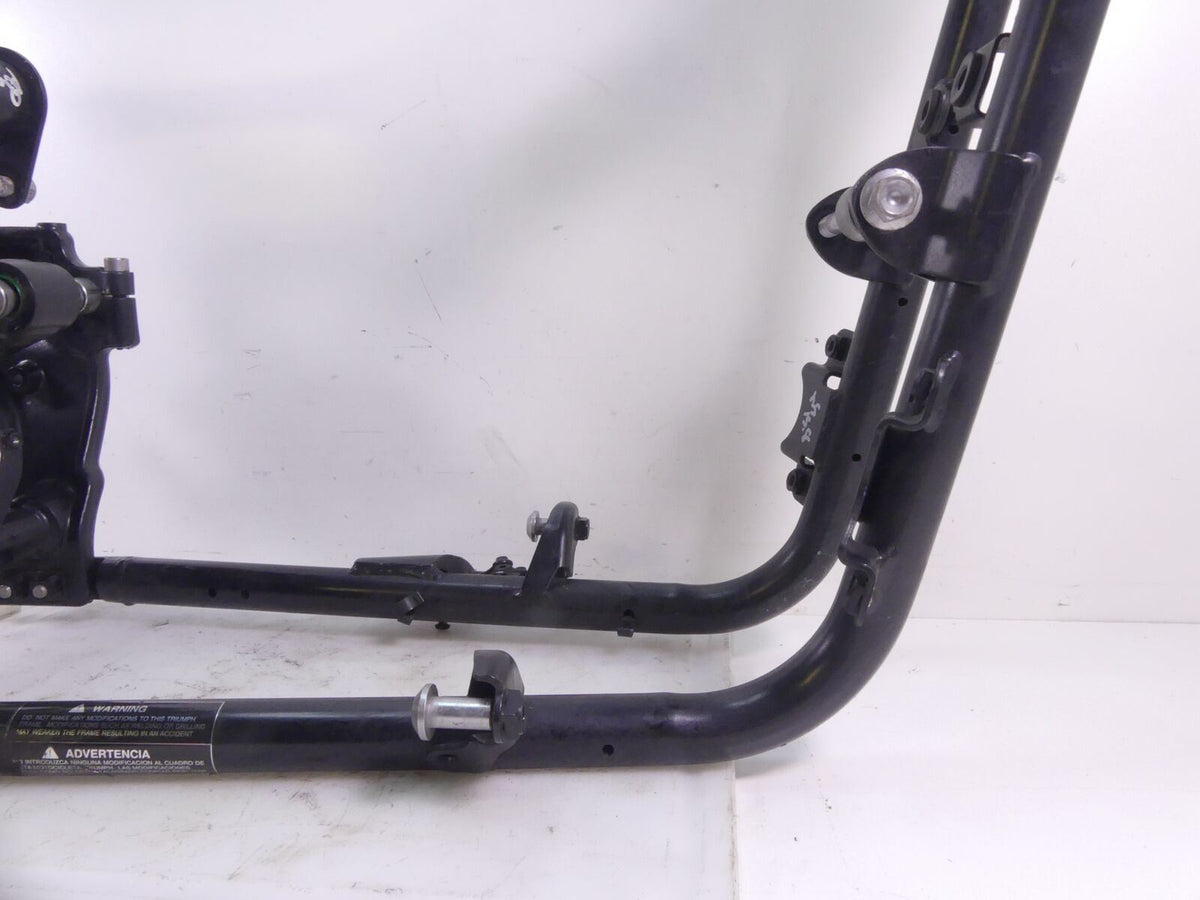2013 Triumph America EFI Straight Main Frame Chassis Slvg + Swingarm T2076043 {{ shop.shopifyCountryName }} - Mototech271