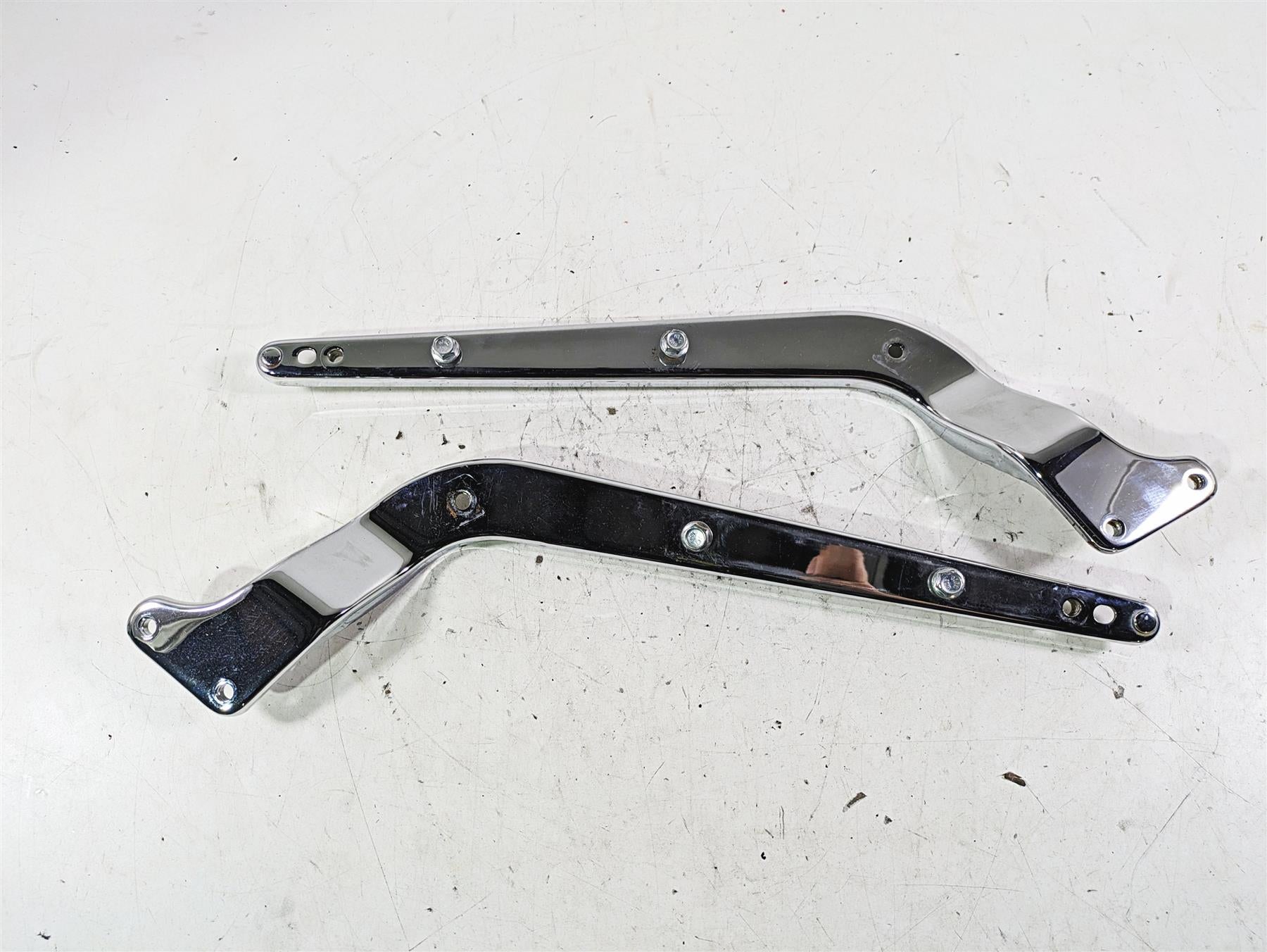 2002 Harley FLSTC Softail Heritage Rear Fender Chrome Braces 59955-00 59954-00