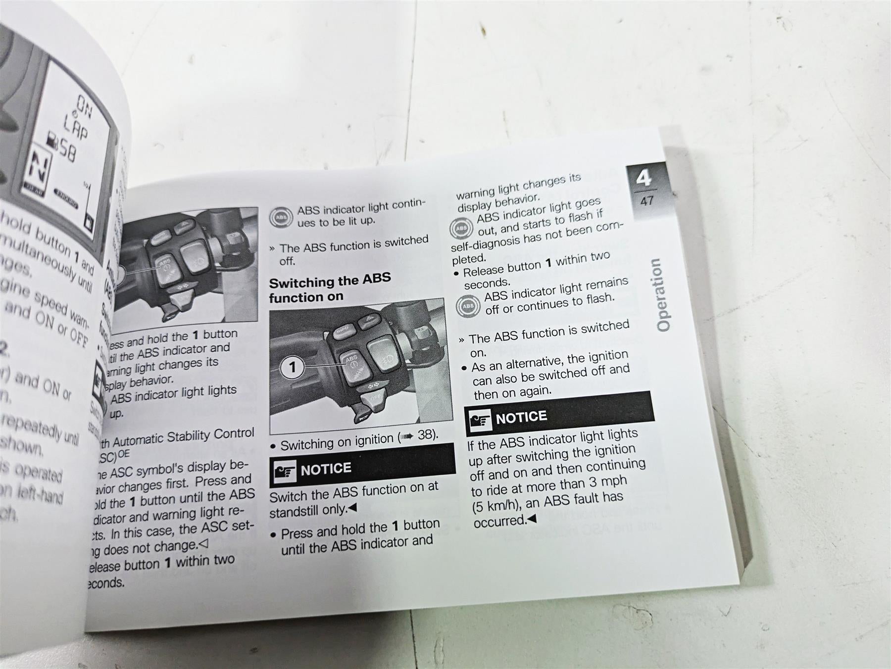 2017 BMW F800GS Adv K75 Owners Manual Book 01408354737 {{ shop.shopifyCountryName }} - Mototech271