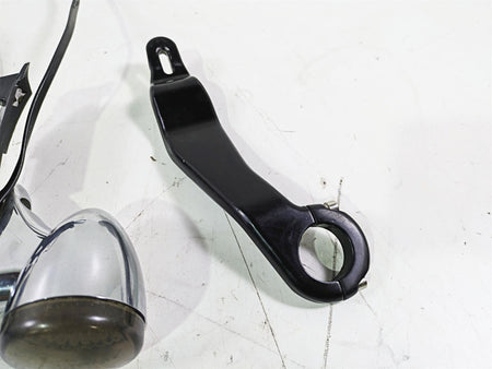 2016 Harley Touring FLTRX Road Glide Front Blinker Turn Signal & Mounts 67800512 {{ shop.shopifyCountryName }} - Mototech271
