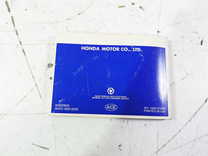 2002 Honda GL1500 CD Valkyrie Deluxe Owners Manual Tourer 00X31-MZ0-6200