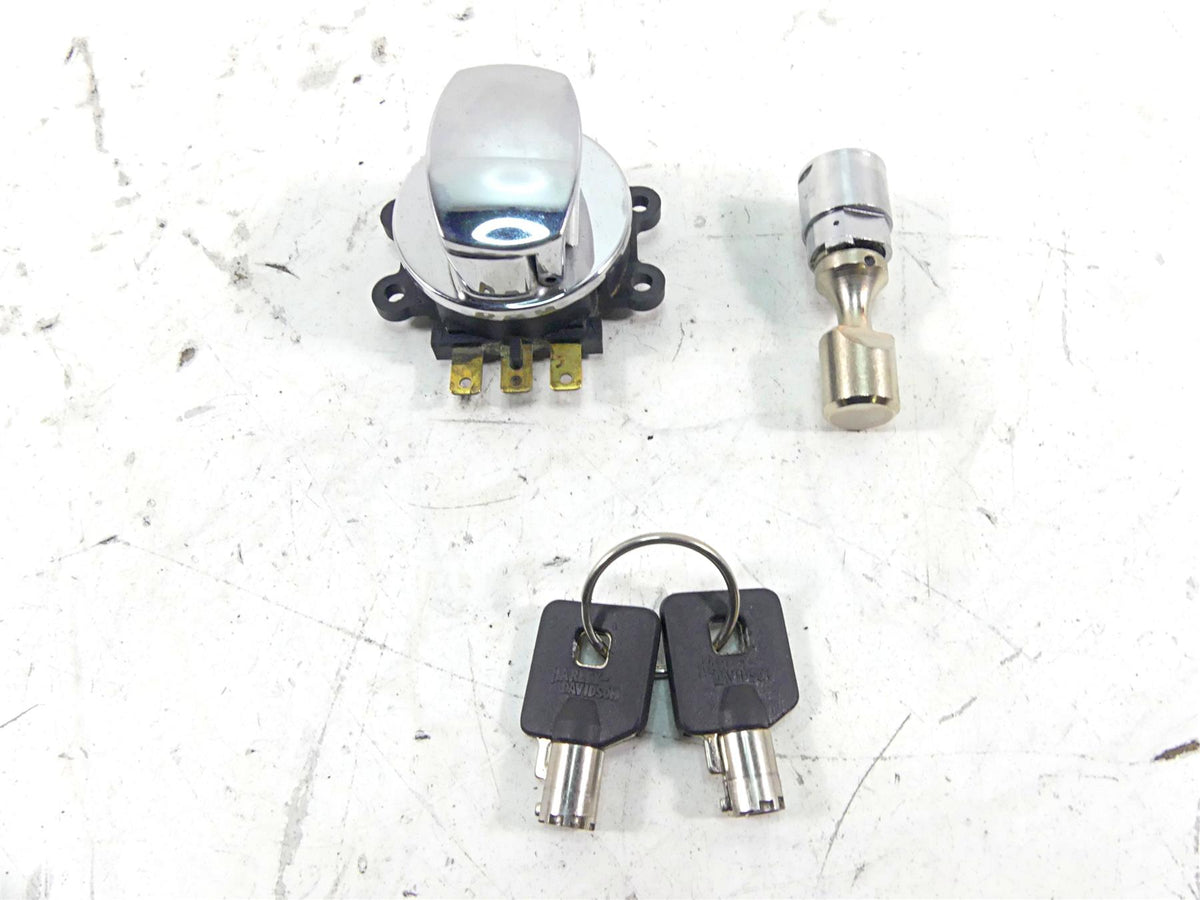 2006 Harley Softail FXSTSI Springer Ignition Switch Key Steering Lock 71450-04 {{ shop.shopifyCountryName }} - Mototech271