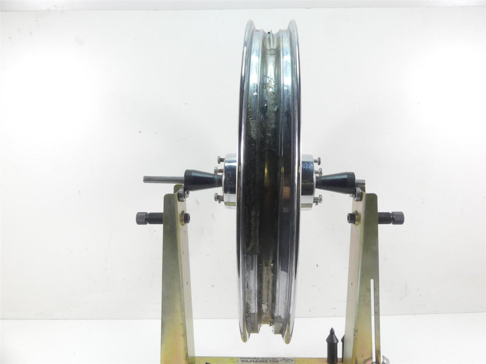 2004 Harley Softail FXSTD SE CVO Deuce Front Chrome Wheel Rim 21x2.15 44624-03 {{ shop.shopifyCountryName }} - Mototech271