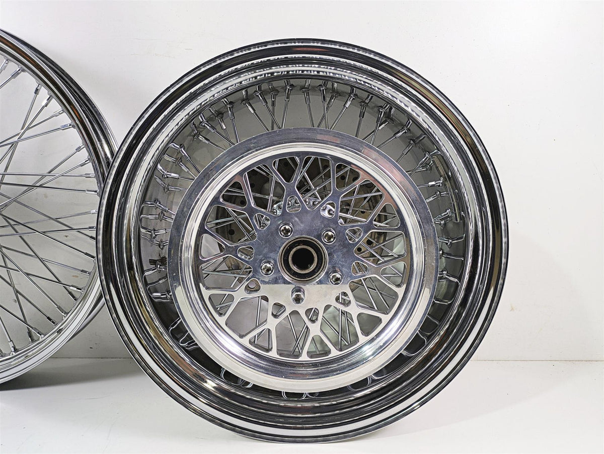 2008 Ultima Motorcycles Fat Bastard Front Rear Spoke Wheel Rim 2x21 & 8.5x18 {{ shop.shopifyCountryName }} - Mototech271