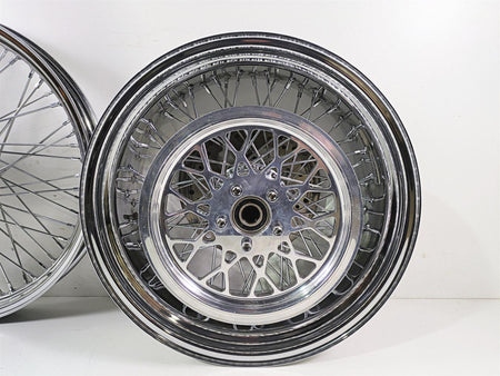 2008 Ultima Motorcycles Fat Bastard Front Rear Spoke Wheel Rim 2x21 & 8.5x18 {{ shop.shopifyCountryName }} - Mototech271