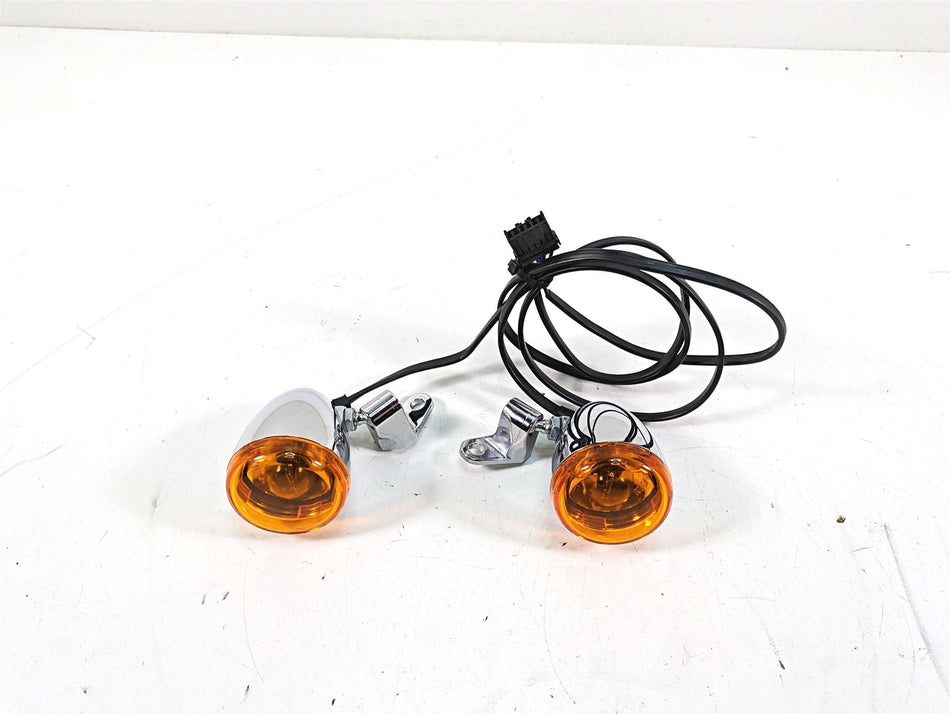 2006 Harley Softail FXSTSI Springer Front Blinker Turn Signal Set 68972-00 {{ shop.shopifyCountryName }} - Mototech271
