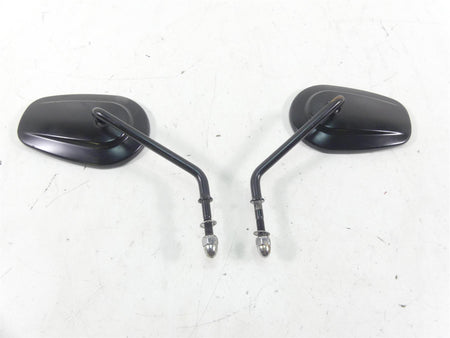 2009 Harley FXDF Dyna Fat Bob Rear Black View Mirror Set -Read 91909-03 91910-03 {{ shop.shopifyCountryName }} - Mototech271