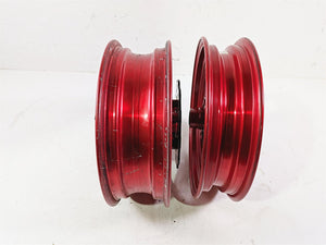 2021 Kawasaki Z125 Pro  Straight Red Front Rear Wheel Rim Set 41073-0674-63D
