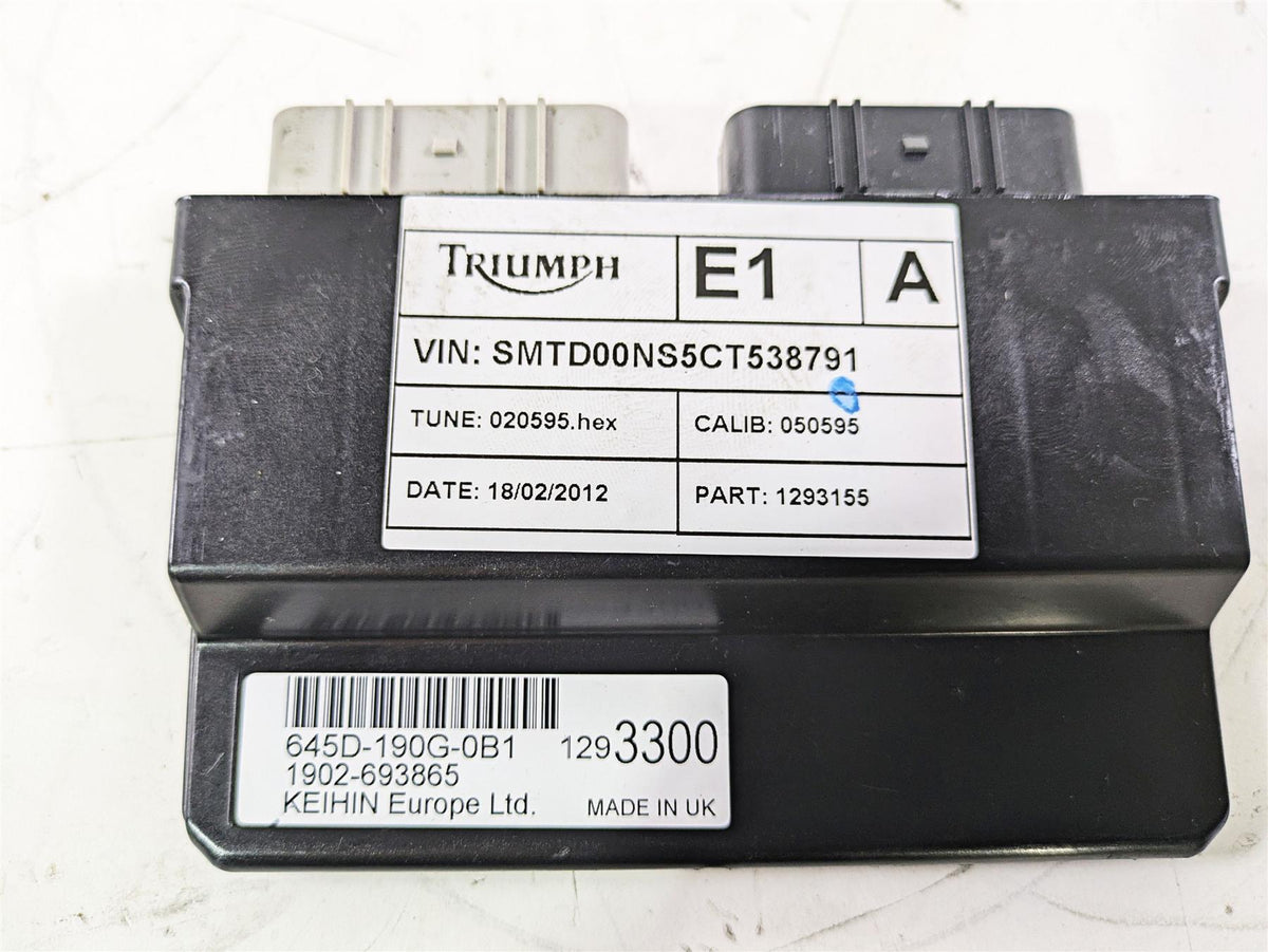2012 Triumph Daytona 675 Cdi Ecu Ecm Engine Control Module T1293300 T1293155 {{ shop.shopifyCountryName }} - Mototech271