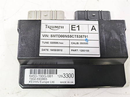 2012 Triumph Daytona 675 Cdi Ecu Ecm Engine Control Module T1293300 T1293155 {{ shop.shopifyCountryName }} - Mototech271