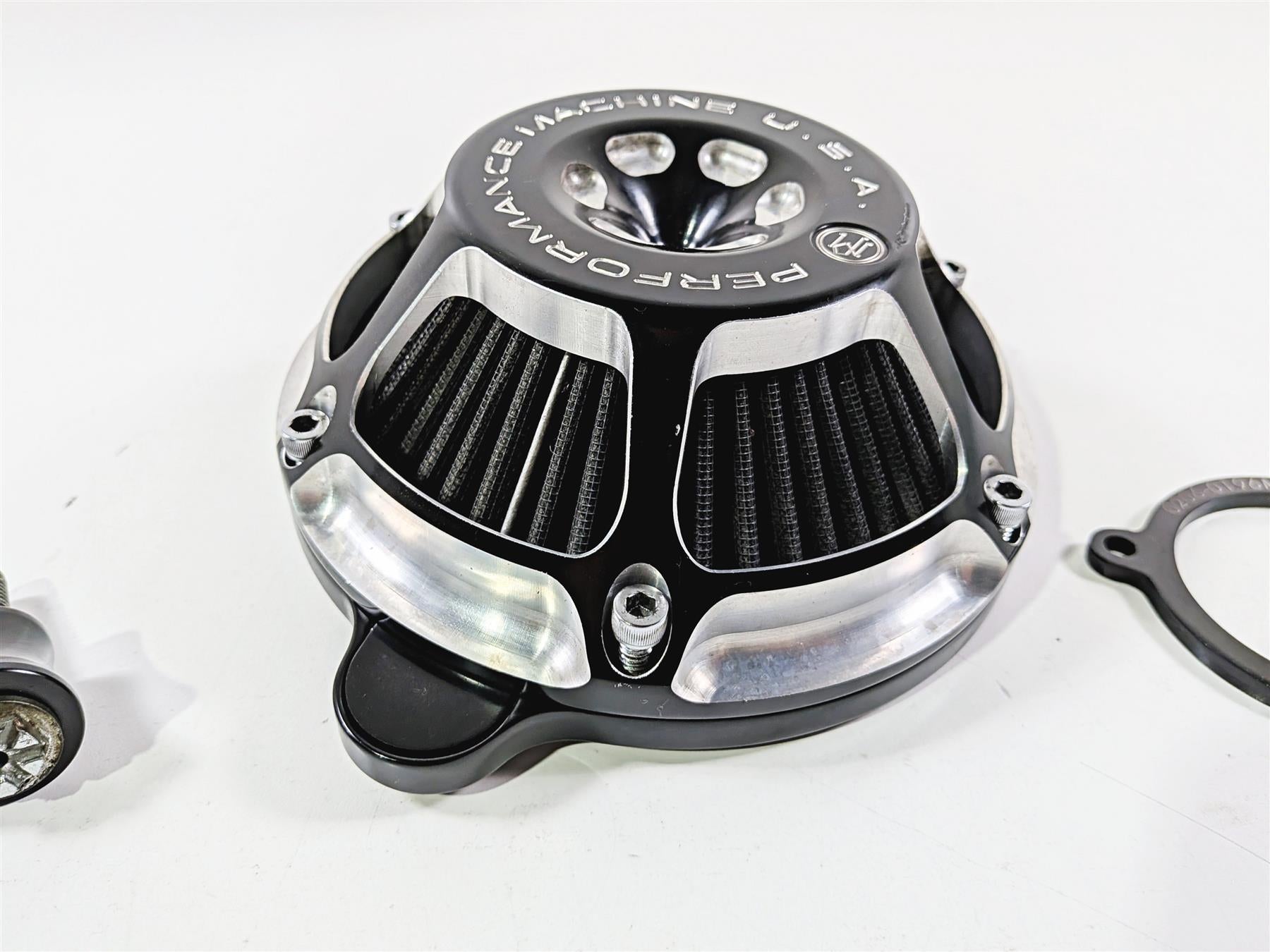 2017 Harley Touring FLHXS Street Glide Performance Machine MAX HP Air Cleaner Kit Black Contrast 577435 {{ shop.shopifyCountryName }} - Mototech271