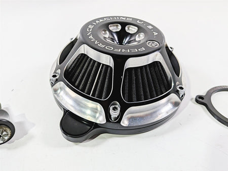2017 Harley Touring FLHXS Street Glide Performance Machine MAX HP Air Cleaner Kit Black Contrast 577435 {{ shop.shopifyCountryName }} - Mototech271