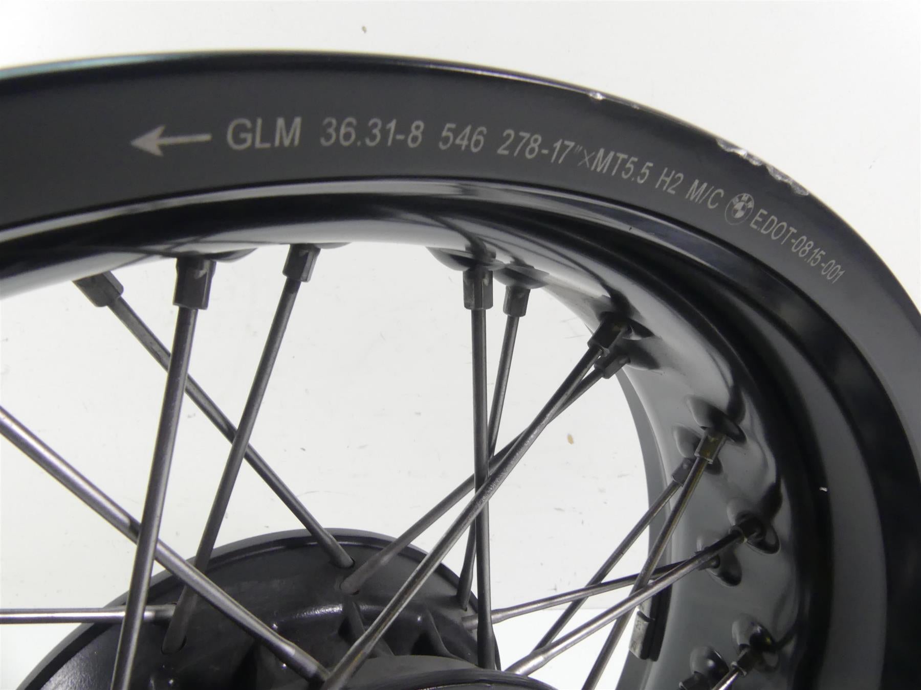 2016 BMW R nineT R9T K21 Straight Rear 17x5.5 Wheel Rim - Read 36318546290 {{ shop.shopifyCountryName }} - Mototech271