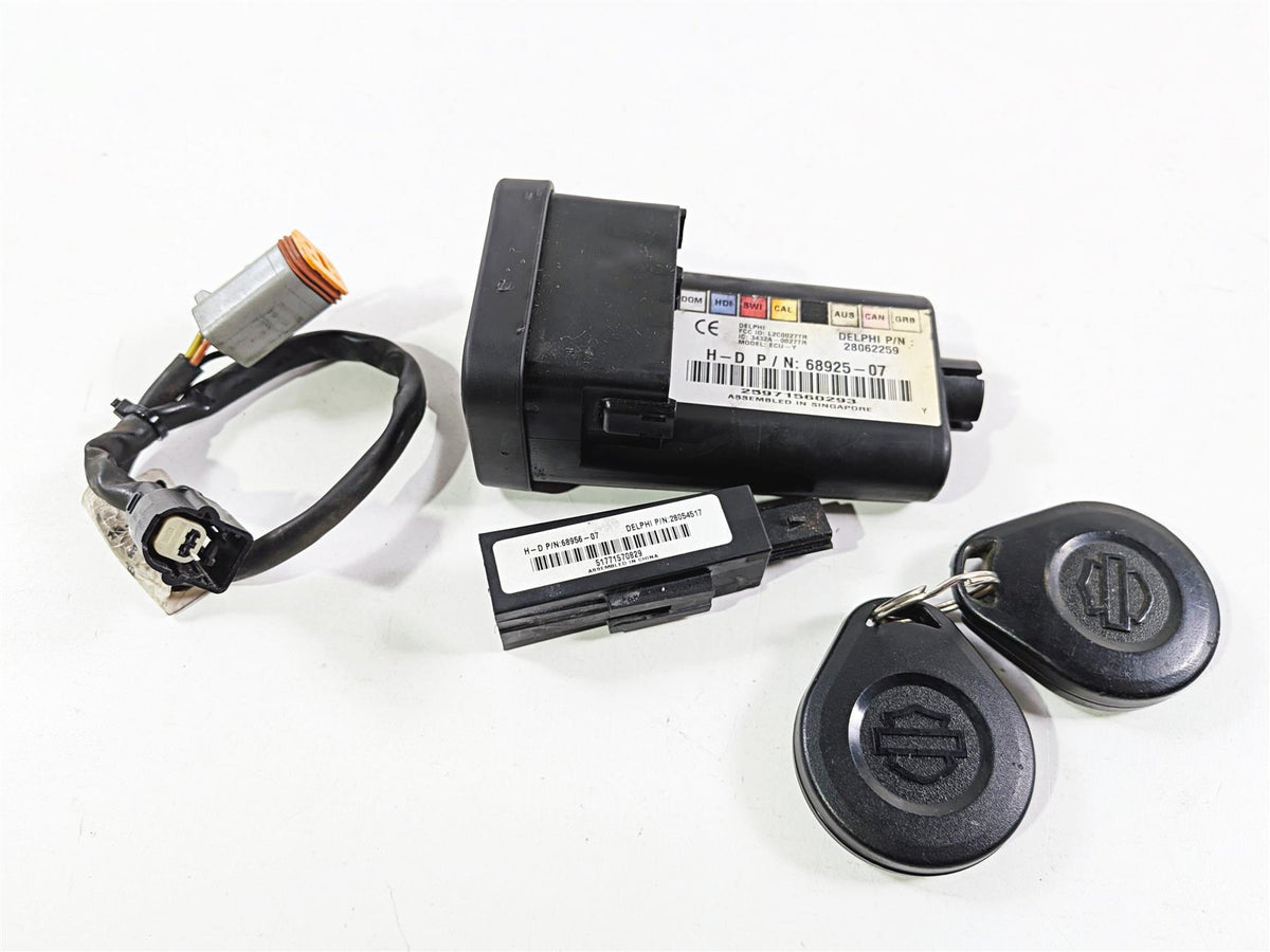 2008 Harley FXDSE CVO Dyna Tssm Security Control Module & 2 Key Fob 68925-07-Mototech271