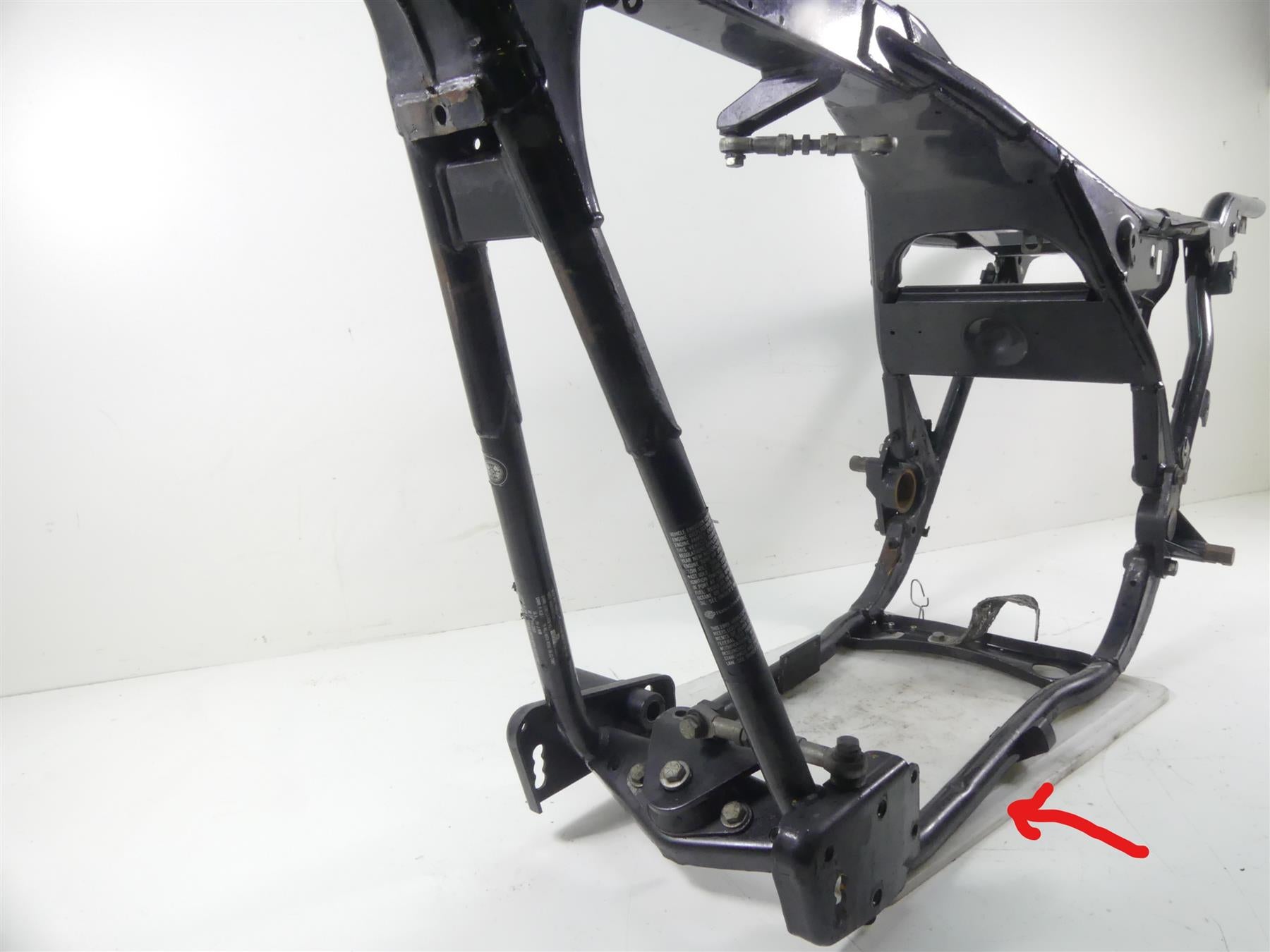 1989 Harley Touring FLTC Tour Glide Straight Main Frame Slvg - Read 47900-89A {{ shop.shopifyCountryName }} - Mototech271