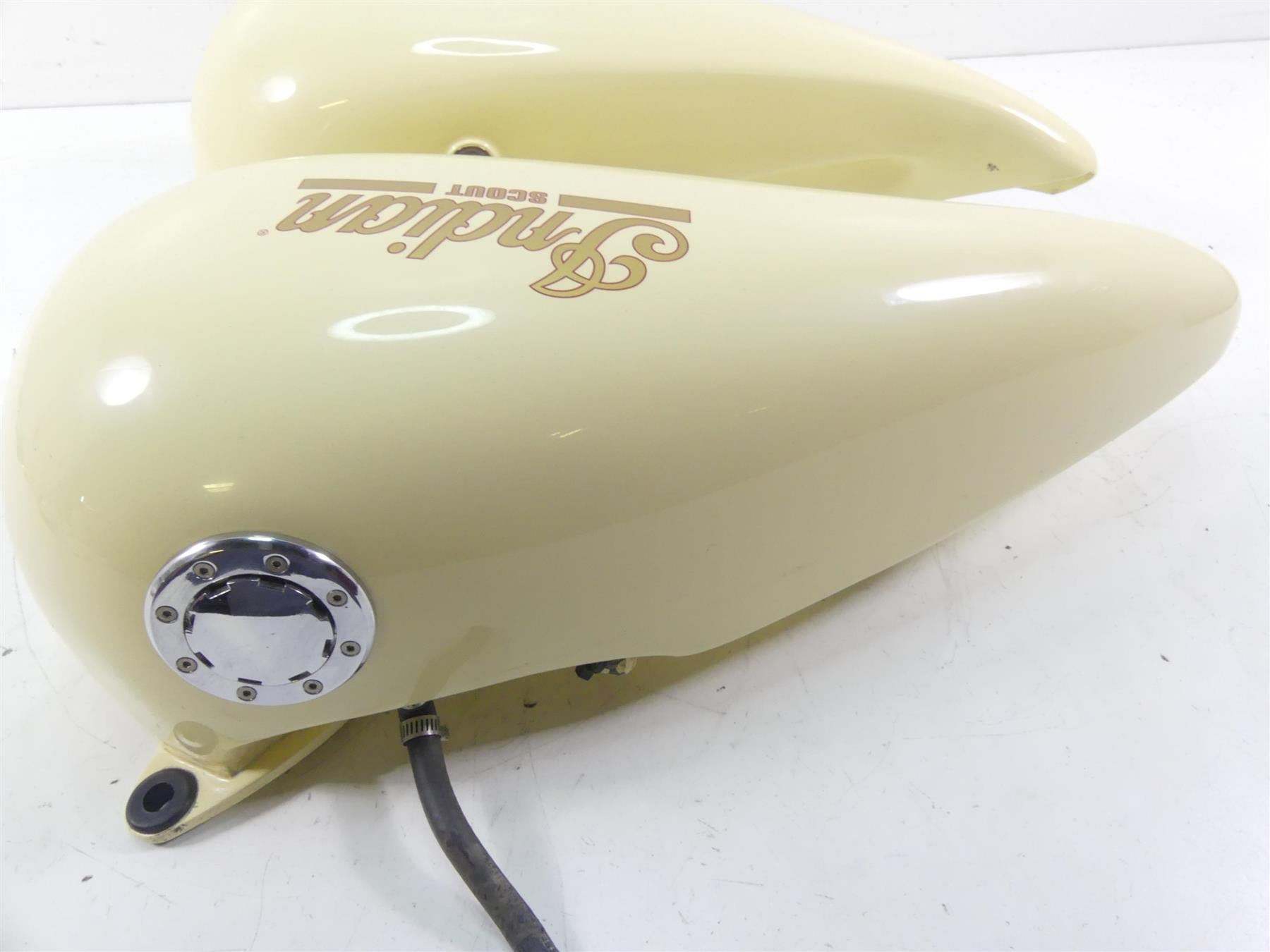 2001 Indian Centennial Scout Cream Fuel Gas Petrol Tank Set -Read 89-134 {{ shop.shopifyCountryName }} - Mototech271