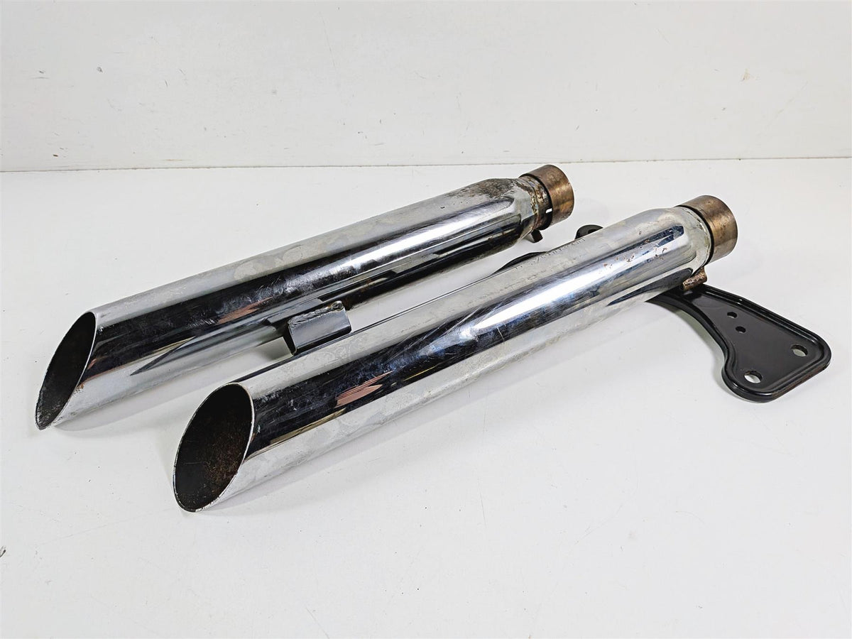 2012 Harley Softail FLSTF Fat Boy Python Slash Cut Slip On Muffler {{ shop.shopifyCountryName }} - Mototech271