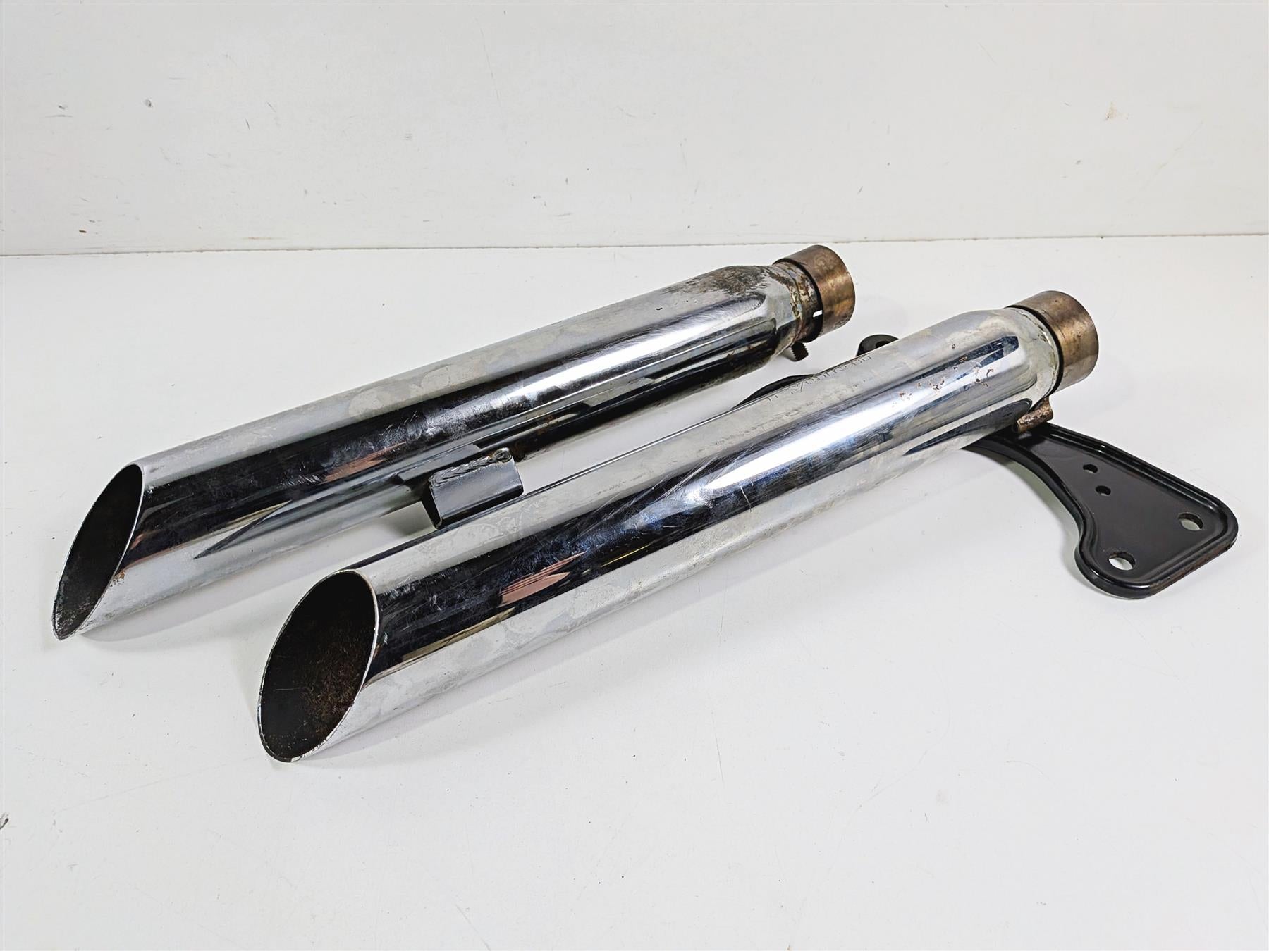 2012 Harley Softail FLSTF Fat Boy Python Slash Cut Slip On Muffler {{ shop.shopifyCountryName }} - Mototech271