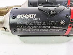 2023 Ducati Monster 937 SP Termignoni Exhaust Muffler & Heat