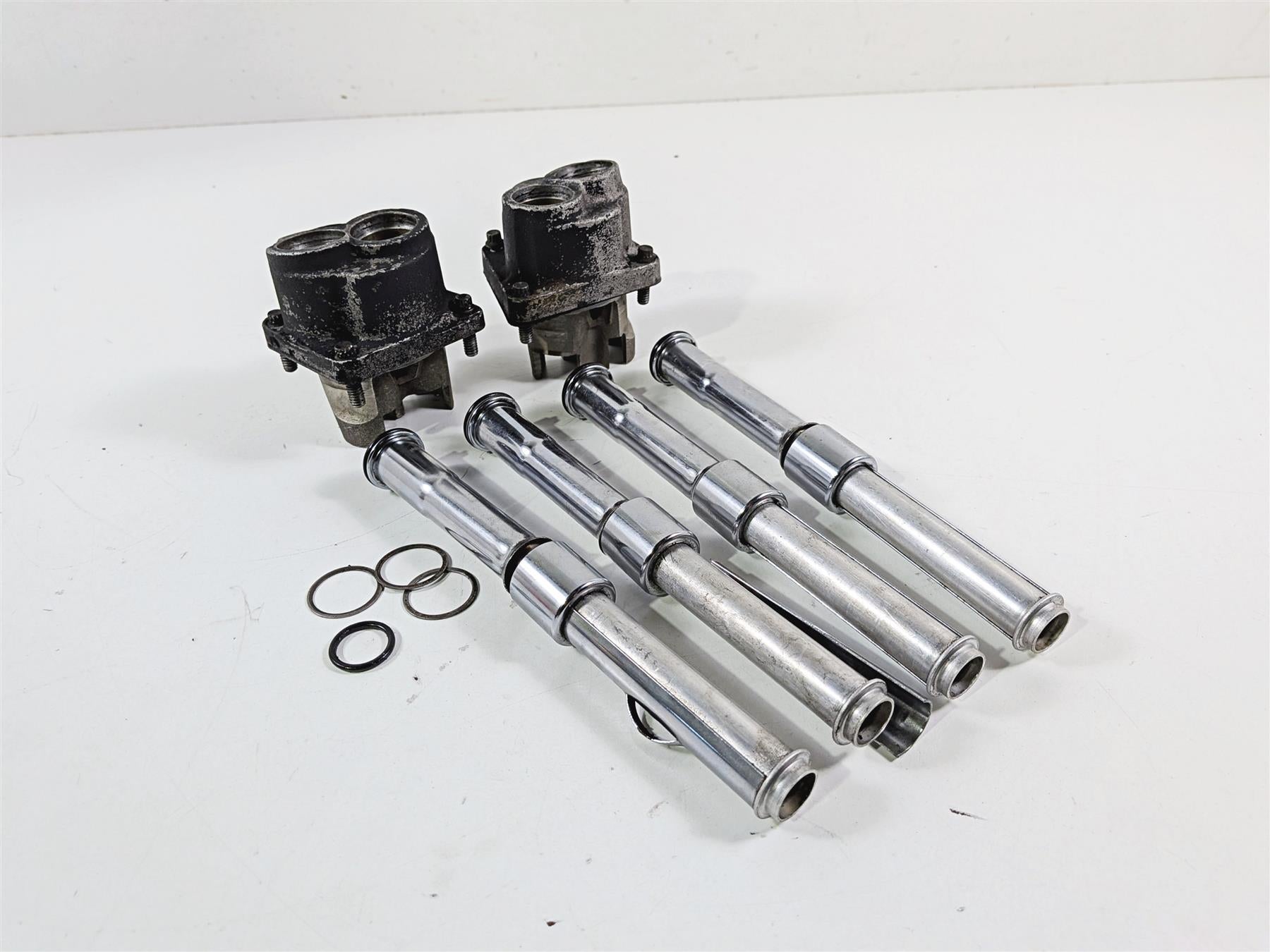 1990 Harley Touring FLHTC Electra Glide Push Rod Tapped Guide Covers 18540-83C {{ shop.shopifyCountryName }} - Mototech271